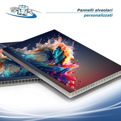 Pannelli alveolari 2,5 mm personalizzati con stampa fronte e retro in vari formati