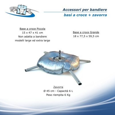 Accessorio Bandiere pubblicitarie a goccia Zoom+Quill con personalizzazione inclusa