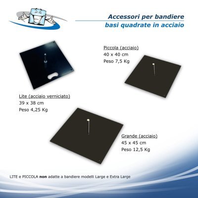 Accessorio Bandiere pubblicitarie a vela Zoom+Crest con personalizzazione inclusa