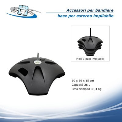 Accessorio Bandiere pubblicitarie rettangolari Zoom+Edge con personalizzazione inclusa