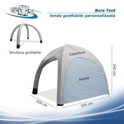 Bora Tent 3x3 m - Tenda gonfiabile personalizzata per eventi e manifestazioni