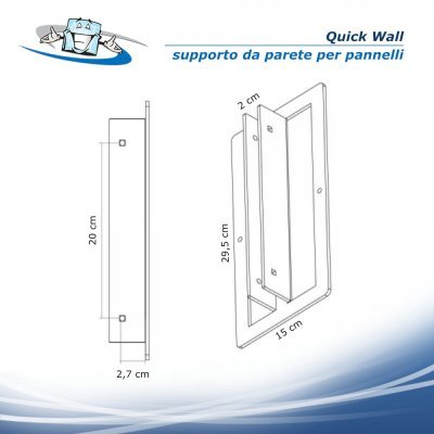 Quick Wall - Supporto a terra per pannelli di grandi formati per interno e esterno