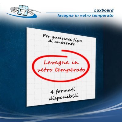 Luxboard - Lavagna in vetro temperato in 4 formati