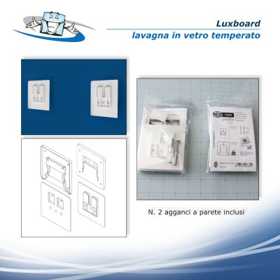 Luxboard - Lavagna in vetro temperato in 4 formati