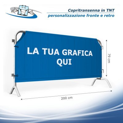 Copritransenna in TNT personalizzati