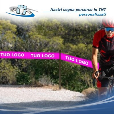 Nastri segna percorso in TNT personalizzati con il Tuo logo