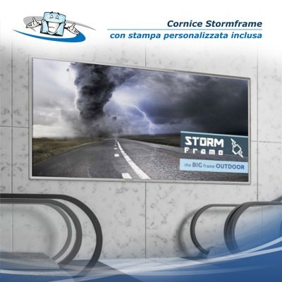 Stormframe - Cornice in alluminio con stampa personalizzata banner e teloni pubblicitari di grandi dimensioni