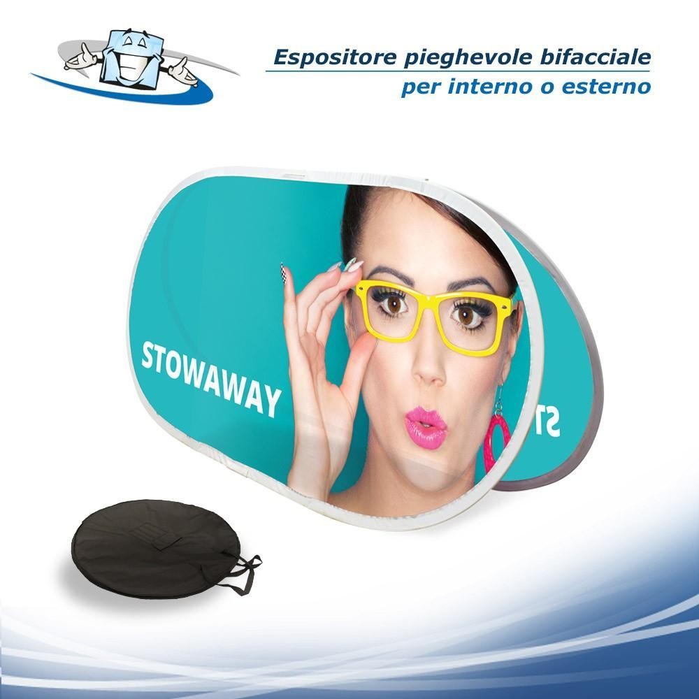 Stowaway - Espositore pieghevole a sandwich con personalizzazione inclusa in diverse dimensioni