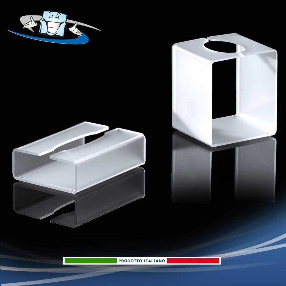 Dispenser Veline Kleenex Box Rettangolare in Acciaio Inox 
