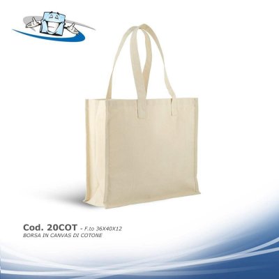 Borse Shopper, Shopper Bag tessuto, Cotone e Tela