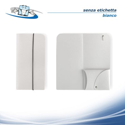 Linea Chef - Porta conto/resto Wallet personalizzabile in vera pelle rigenerata - bianco