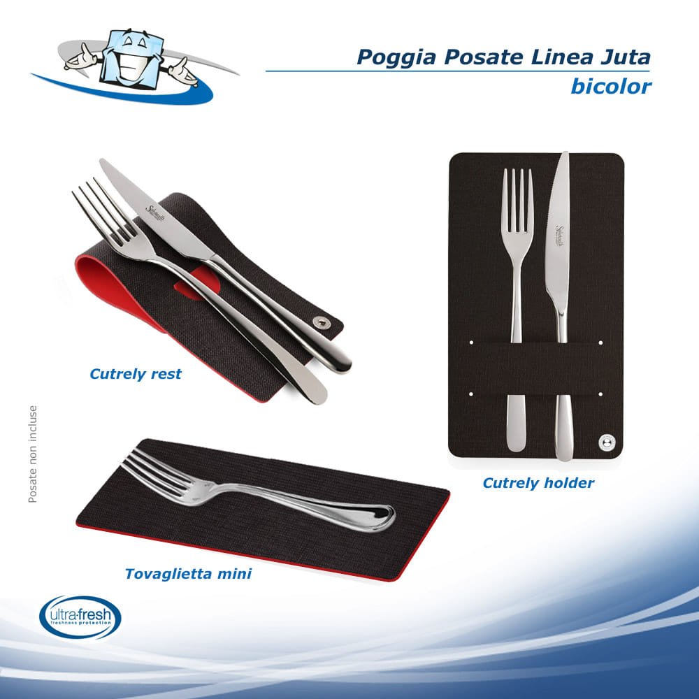 Linea Juta - Poggia posate in PVC antibatterico disponibile in 3 modelli