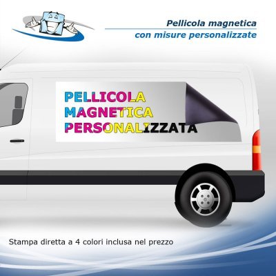 Pellicola magnetica con stampa diretta a 4 colori inclusa nel prezzo dimensioni personalizzabili